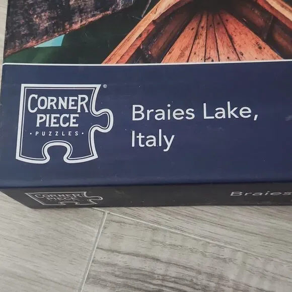Corner Piece Braies Lake Italy 500 Pc Puzzle Scenic Landscape Mountains Lake - Picture 3 of 9